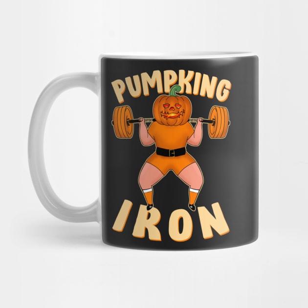 Pumpking Iron Halloween Jack-o'-lantern Squats by SusanaDesigns